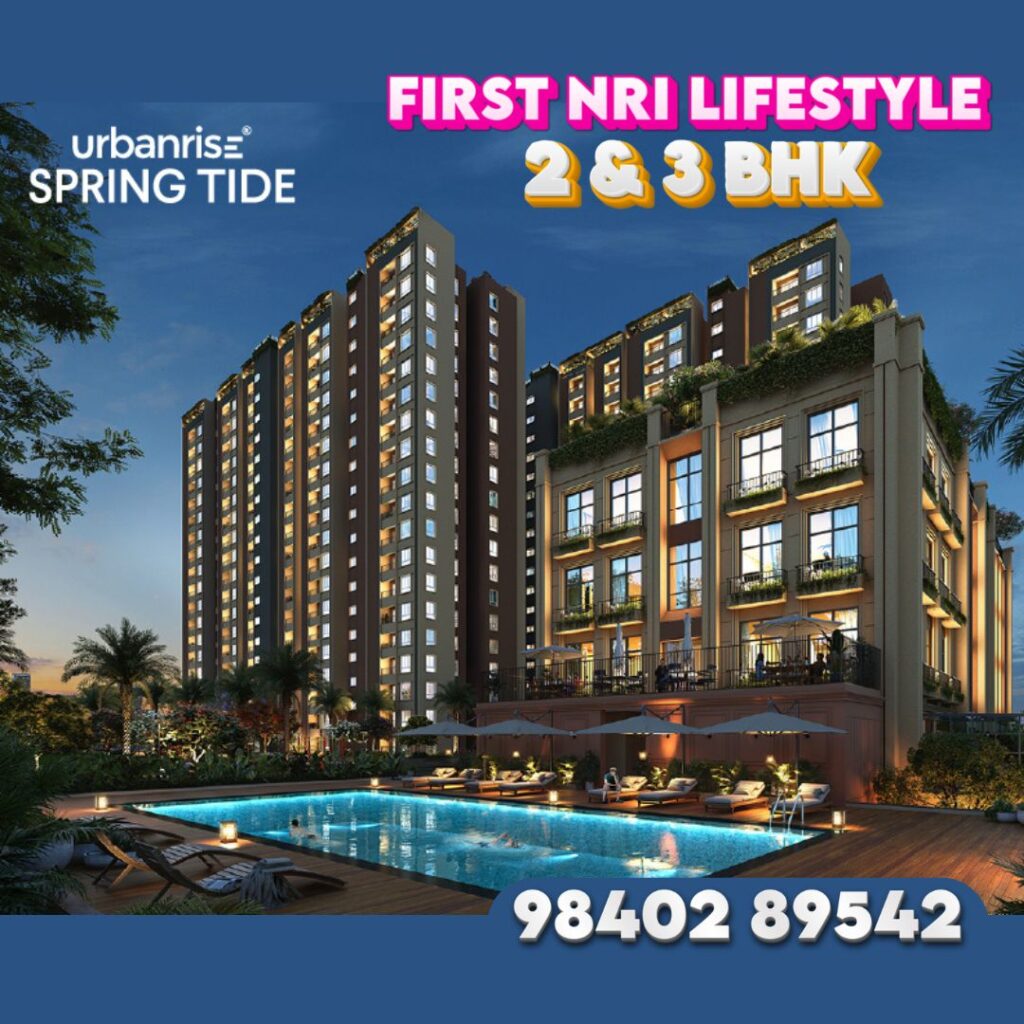 Urbanrise Spring Tide at Mahindra World City 2 bhk 3 bhk with roof top amenities