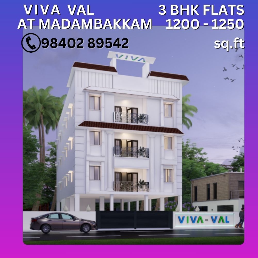 Flats for Sale in Madambakkam chennai near Bharath University