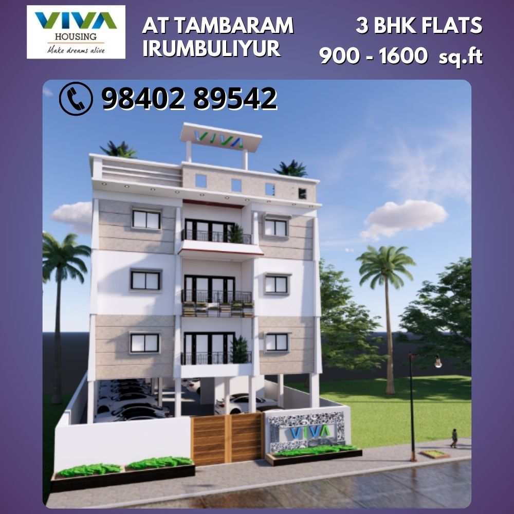 Viva bhuvasa Flats for sale in Tambaram Apartment in Tambaram Irumbuliyur For Sale | flats for sale near me