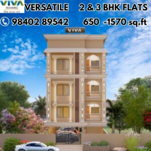 VIVA VERSATILE 2bhk 3bhk flats in pozhichalur