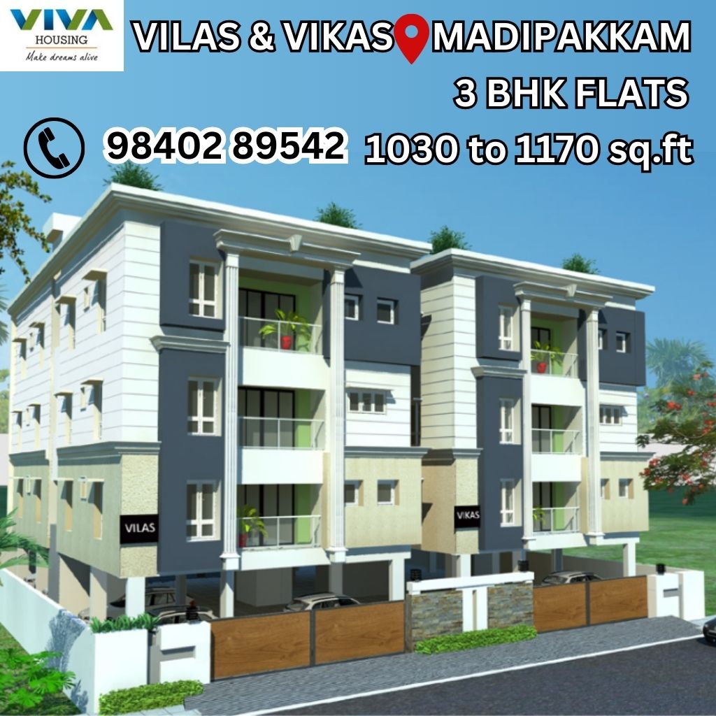 Viva Vilas & Vikas Flat for sale in Madipakkam