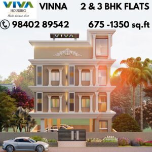 VIVA VINNA 2bhk 3bhk flats in pozhichalur