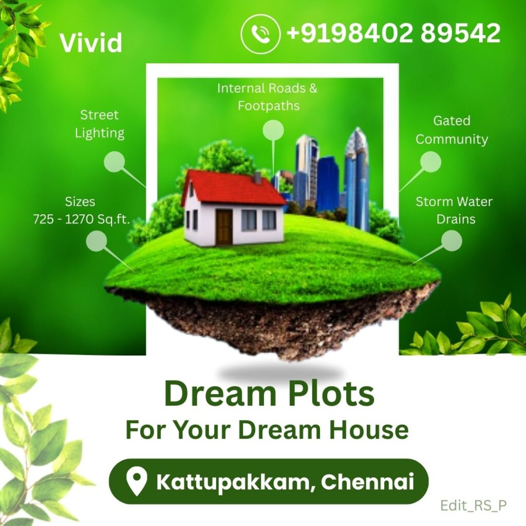 Residential Plots for Sale in Kattupakkam, dream home with Vasta Vivid, Stepsstone, Invest in your future