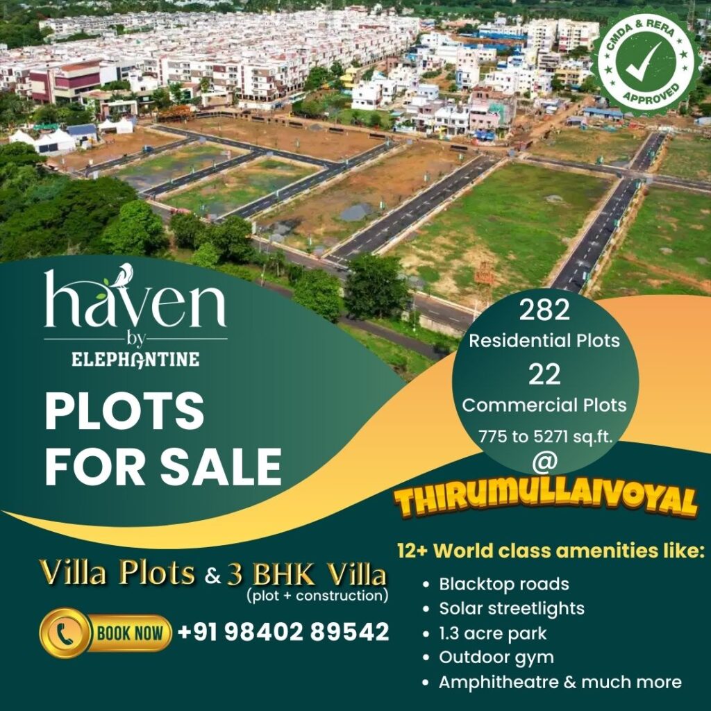 Residential Plots / Land for Sale in Thirumullaivoyal / Elephantine's Haven