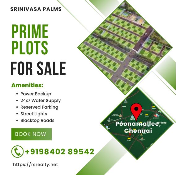 Villa Plots in poonamallee thirumazhisai for sale | srinivasa palms | Gated Community | excellent connectivity