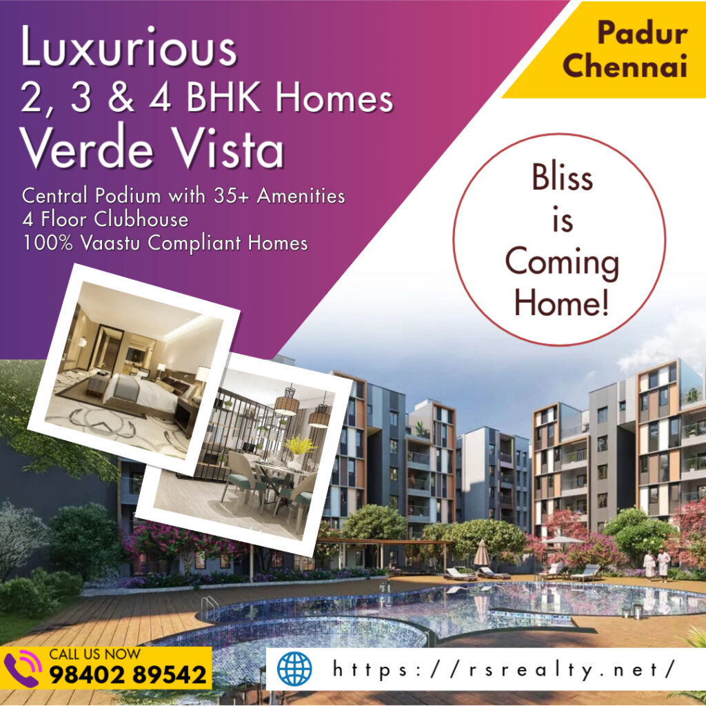 TVS Emerald Bliss Verde Vista in Padur 2bhk 3bhk & 4 bhk homes