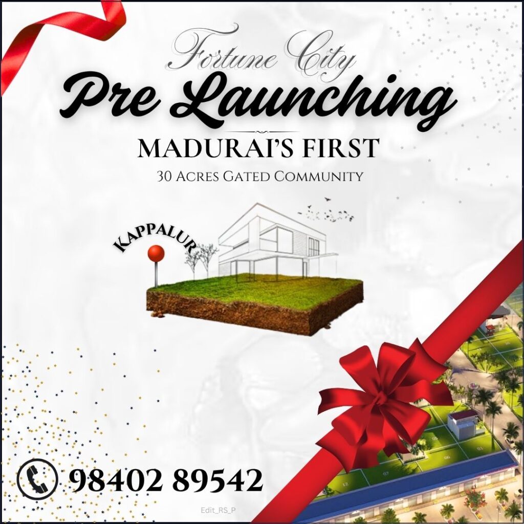 G Square Premium Villa Plots for Sale at Fortune City Madurai’s Most Strategic Location