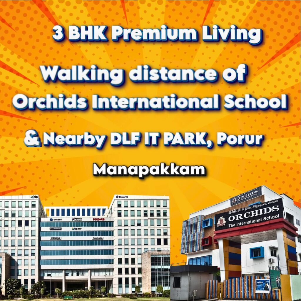 3 BHK premium villa-styled apartments in the heart of manapakkam | MP White House | near porur DLF IT CITY