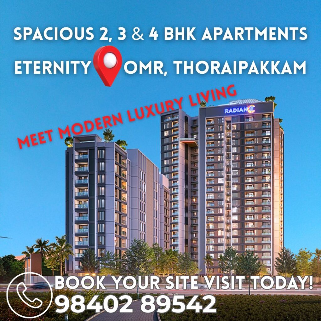 Radiance Eternity 2, 3 & 4 BHK Apartments in Thoraipakkam OMR Chennai