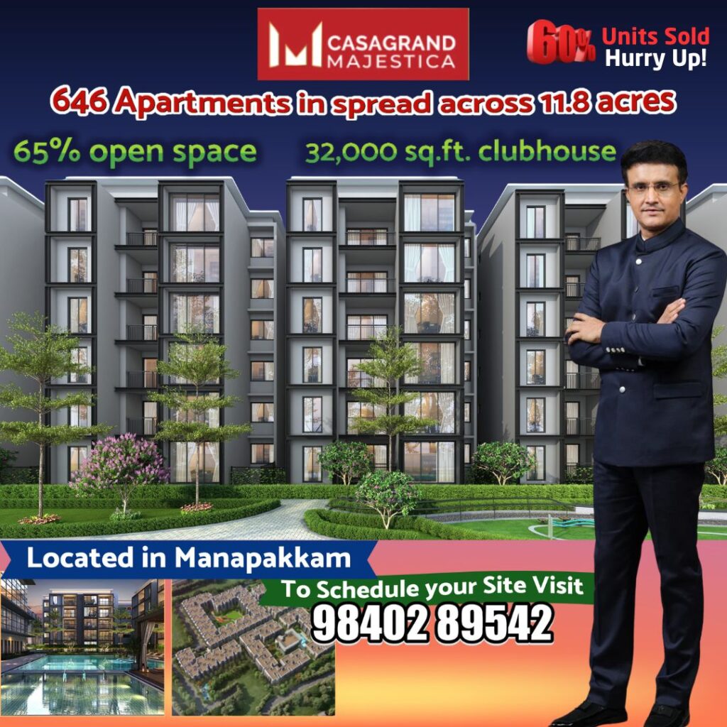 Casagrand Majestica 646 Apartment Living in Manapakkam