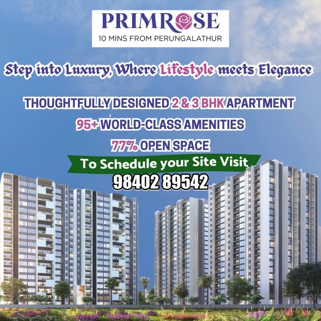 Casagrand Primrose 2 & 3 BHK Apartments in Perungalathur