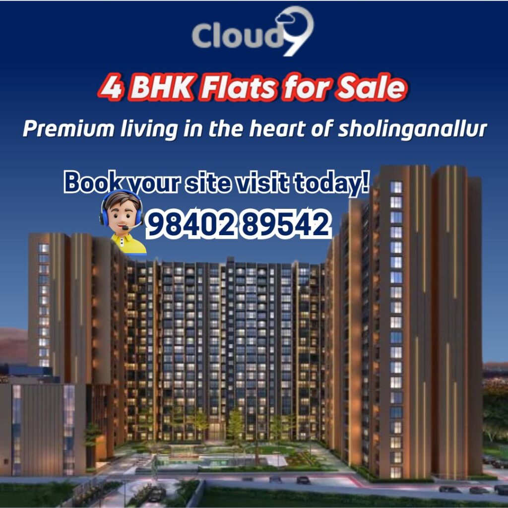 Casagrand Cloud9 4 BHK Flats for sale Premium Living in Sholinganallur