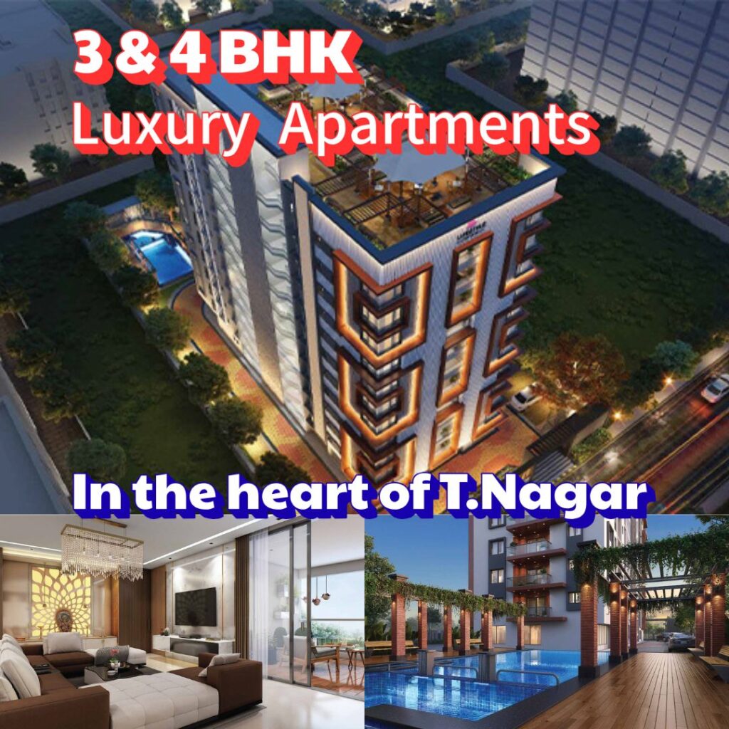 3 BHK 4 BHK luxury apartments in the Heart of T.Nagar Lifestyle Podium