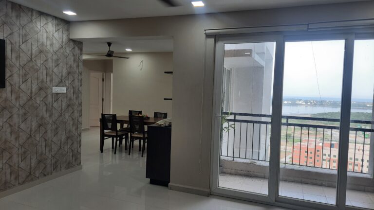 Hall with Dining room & Balcony