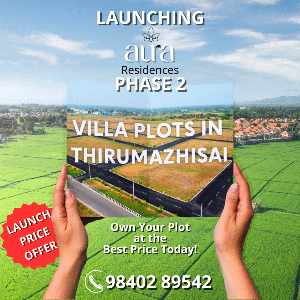 VIP & Jains Aura Residences Thirumazhisai Plots for Sale Phase 2