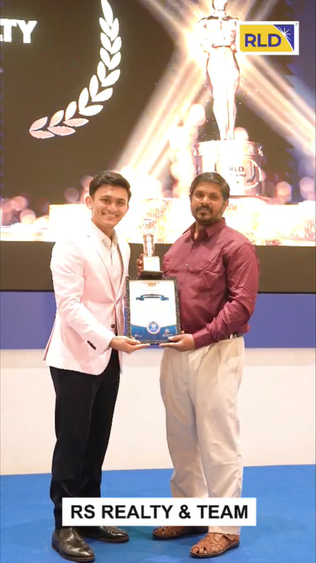 Excellence Award From RLD to RS Realty & team