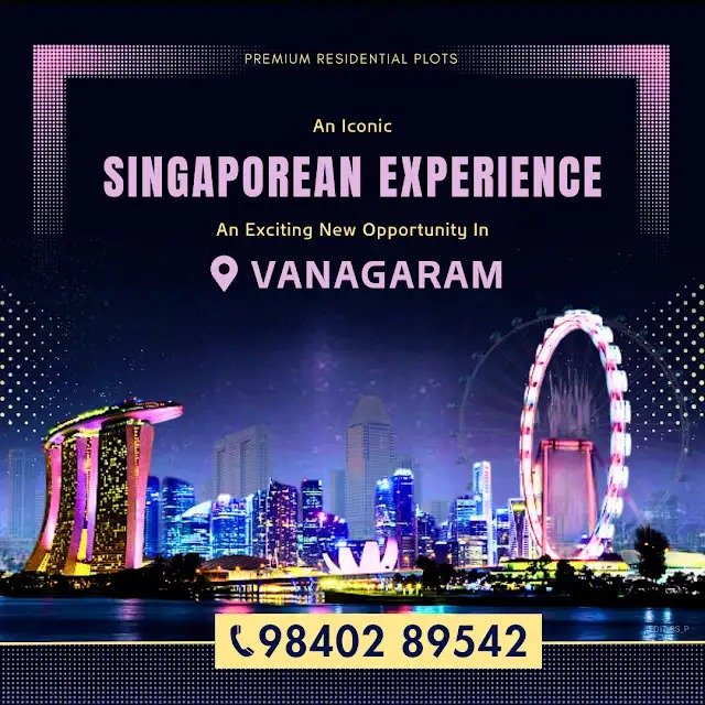 RLD Merlion Estate at Vanagaram Singapore Style living