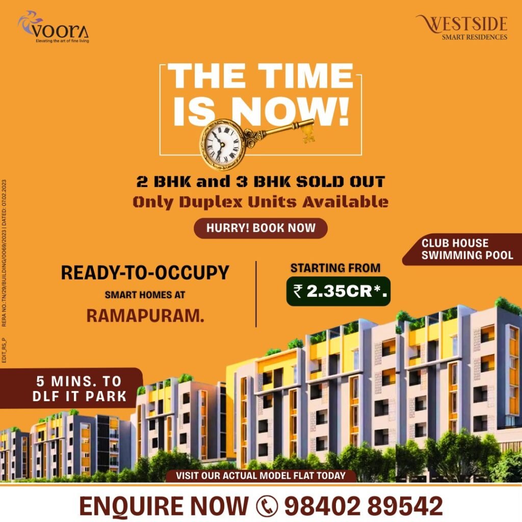 Voora Westside Premium Duplex homes in Ramapuram