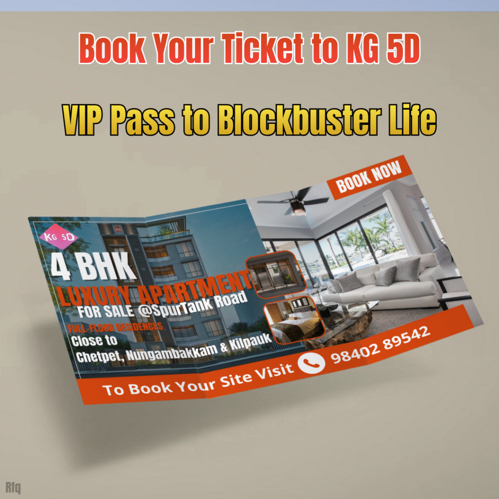 KG 5D - 4 BHK Luxury Apartments for Sale in Spur tank road