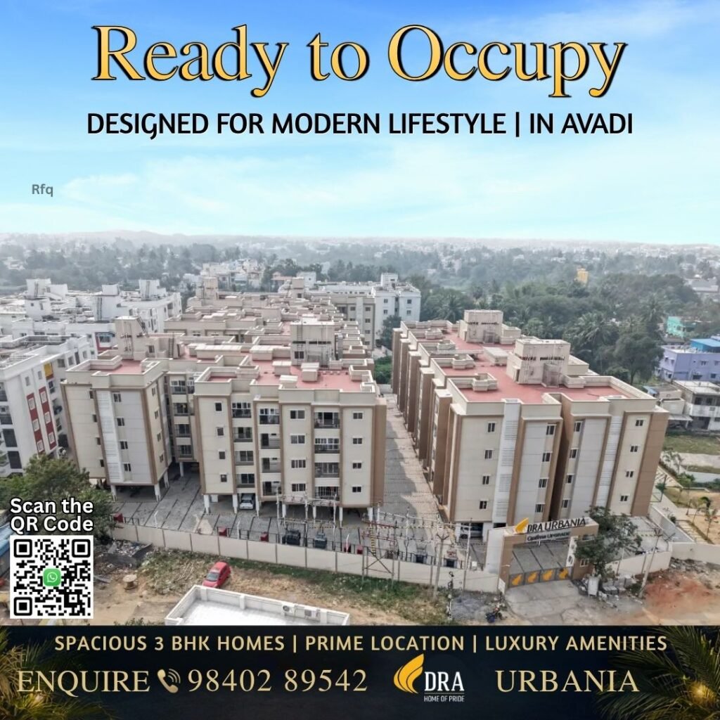 DRA Urbania Ready to Occupy 2 BHK Homes Avadi Chennai