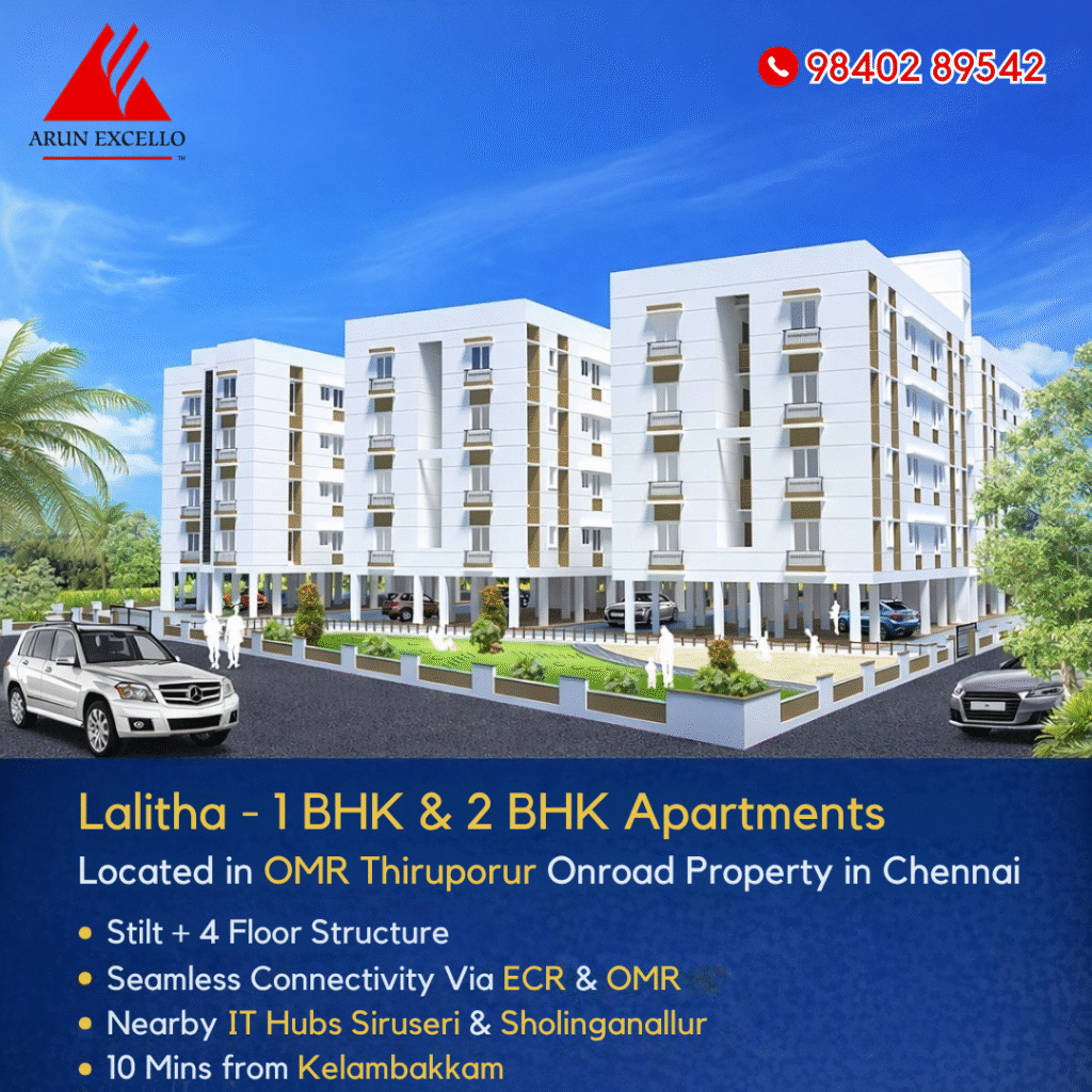 Arun Excello Lalitha - 1 & 2 BHK Homes in OMR Thiruporur