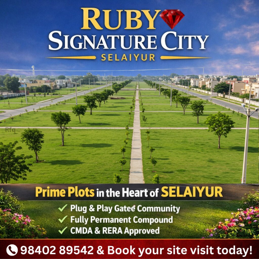 Ruby Signature City Prime Plots in Selaiyur Chennai