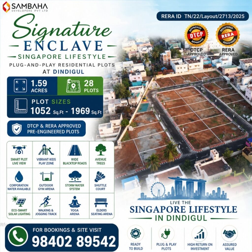 Sambaha Signature Enclave in Dindigul Villa Plots