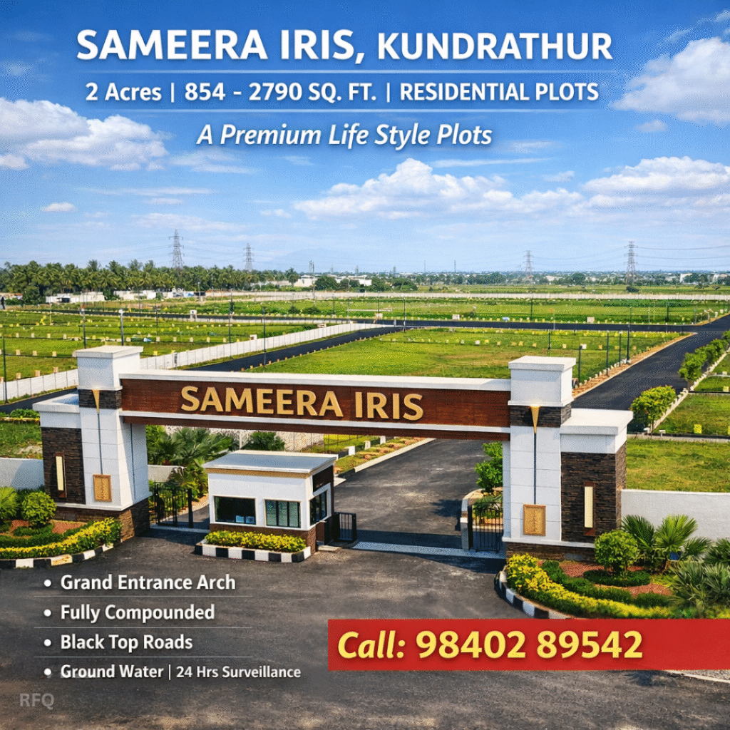 SAMEERA IRIS Residential Plots at Kundrathur Chennai
