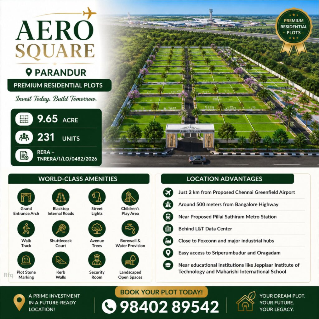 AERO SQUARE PARANDUR Premium Residential Plots